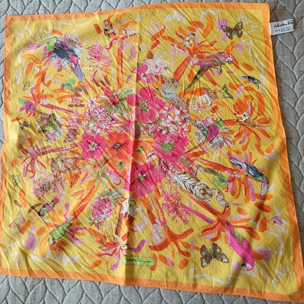 Salvatore Ferragamo Cotton Pocket Square